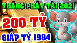 Tuổi GIÁP TÝ 1984 Năm 2021 Có 3 THÁNG PHÁT TÀI, Sự Nghiệp Phất Lên, GIÀU NHANH CHÓNG MẶT