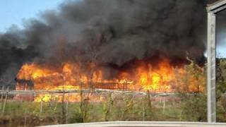 Windsor Locks, CT. Barn Fire 2009, video 3 of 3