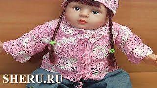 Детская кофточка крючком, мастер класс вязания. ДЕМО Урок 80