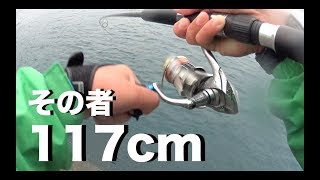 日本海福井のショアジギングで117cmの魚が釣れた… 編