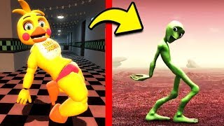 ЧТО БУДЕТ ЕСЛИ АНИМАТРОНИК ПРЕВРАТИЛСЯ В ЗЕЛЕНЫЙ ЧЕЛОВЕК И ТАНЦУЕТ FNAF ФНАФ Майнкрафт Видео Мультик