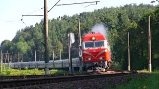 ТЭП70БС-004 поезд Санкт-Петербург - Калининград / TEP70BS-004 Sankt-Peterburg - Kaliningrad train