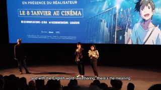 Makoto Shinkai Weathering With You Interview (Français w/English subs)