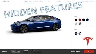 NEW TESLA MODEL 3 CONFIGURATOR AND HIDDEN SECRETS!!