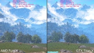 Far Cry 4 Nvidia GameWorks Off AMD Fury X Vs GTX Titan X Frame Rate Comparison