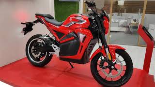 Hero Electric AE-47 Electric Motorcycle |  85 km/h | Auto Expo 2020 | Walkaround