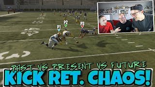 THE MOST INSANE KICK RETURN CHAOS IDEA YET!! Madden 19 3 PLAYER MADNESS!!