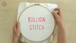 SewandSo Stitch Library: Bullion Stitch