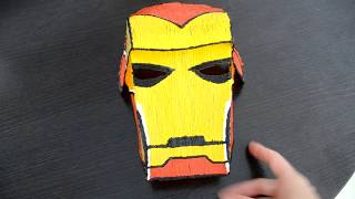 Мстители, маска железного человека 3d ручкой