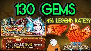 BEST TM SUGO EVER | 4% Legend Rates | 130 Gems TM Kaido Sugofest | One Piece Treasure Cruise
