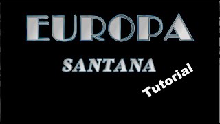 Europa-Santana, Tutorial, eingespielt mit titelbezogenem Style auf Yamaha Genos.