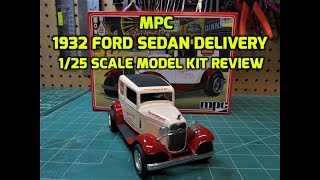 MPC 1932 Ford Sedan Delivery Coca Cola 1/25 Scale Model Kit Build Review MPC902