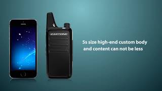 Zastone X6 Mini Walkie Talkie FM UHF 400-470Mhz  Handheld Radio