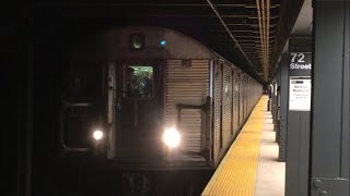 IND Central Park West Line: (B) (C) Lcl and (A) (D) Exp Trains@72 St (R32, R46, R68, R68A, R160A-1)