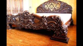 Резная мебель из дерева. Обалденной красоты мебель из дерева.