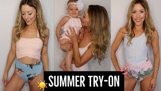 SWIMSUIT TRY-ON HAUL? | SUMMER 2018 ☀️ MOMMY + ME | STYLE GUIDE | Brianna K