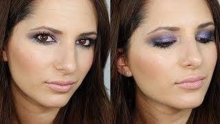 Maquillaje Morado Intenso ♡
