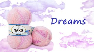 Пряжа мохер Dreams Nako