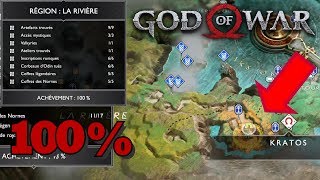 GOD OF WAR: Tous les objets : Région La Rivière 100% Achèvement / Collectibles