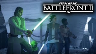Star Wars Battlefront 2 - OLD LUKE SKIN HEROES VS VILLAINS (MODS) Gameplay