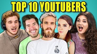 COLLEGE KIDS REACT TO TOP 10 MOST SUBSCRIBED YOUTUBERS OF ALL TIME