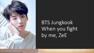 BTS Jungkook | You Have A Fight | oneshot