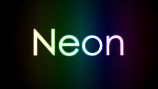 GIMP: Neon Glowing Text