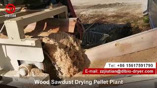Romania Wood Chips Drying Pellet Production Line