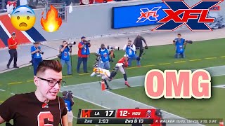 XFL IS ENTERTAINING !! LA Wildcats vs. Houston Roughnecks Week 1 Highlights | XFL 2020 REACTION!!