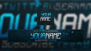 Free YouTube Banner Template (w/ Profile Picture!!)