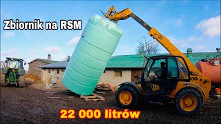 Zbiornik na RSM 22 000 litrów/ Rozładunek i postawienie/ Kula