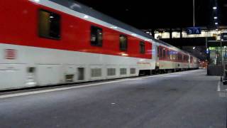 Einfahrt des CityNightLine 472 in Basel SBB