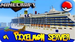 Pixelmon! Minecraft Pokemon Mod! Ep # 1 LITTLE LIZARD SERVER LET'S PLAY  !