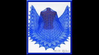 Шаль спицами. Цветочное эхо. Мастер класс.  Часть 1.  Knitting shawl. Part 1.