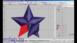 Урок компьютерной машинной вышивки. Звезда. Wilcom EmbroideryStudio