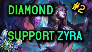 Support Zyra S8 Diamond Full Gameplay #2 - League of Legends