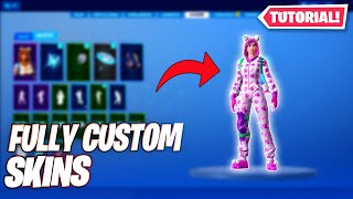 How to make *FULLY CUSTOM SKINS* in fortnite! (Season 9)