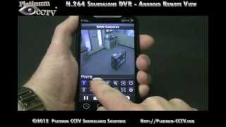 View Security Cameras on Android over Internet - DVR-7000 H.264 Standalone DVRs
