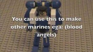 how to build a lego 40k space marine