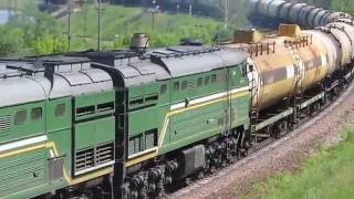 Тепловоз 2ТЭ10МК-3372 (ТЧ-16 Витебск БЧ)