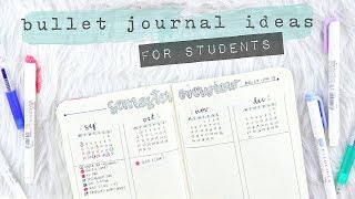 Bullet Journal Spreads for Students | Bujo Setup for School!