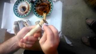 Резьба по рогу оленя и лося. Часть №3 (тонировка ,отбеливание )