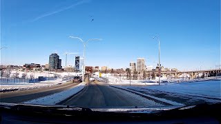 Saskatoon 4K - Driving Tour of Downtown in Winter!