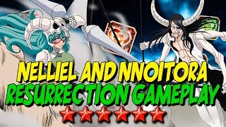 NELLIEL and NNOITORA RESURRECTION GAMEPLAY! Bleach Brave Souls