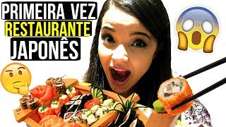 PRIMEIRA VEZ NO RODÍZIO JAPONÊS ♥ - Bruna Paula