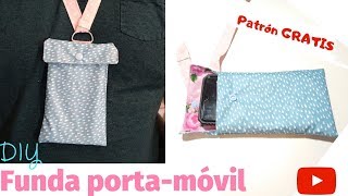 Cómo hacer una funda porta-movil / celular | DIY TUTORIAL DE COSTURA