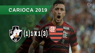 VASCO (1) 1 X 1 (3) FLAMENGO - MELHORES MOMENTOS E PÊNALTIS - 31/03 - CAMPEONATO CARIOCA 2019