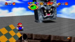 Super Mario 64 [N64] - Boss: Whomp King (Glitch)