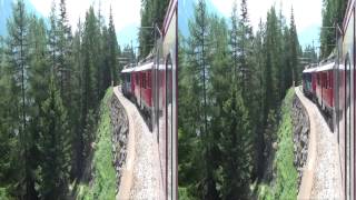 Bernina Express - St.Moritz-Tirano in 3D ____        Juni 2013 (yt3D)