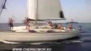 9.5 узлов в бакштаг под гротом,парусный спорт,marine,sailing